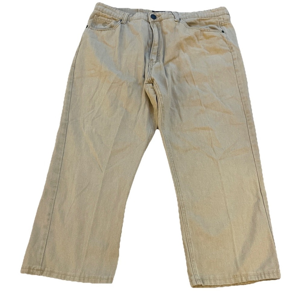 ROCAWear Tan Straight Classic Fit Men's Jeans 40X30 Retro Hip-Hop Y2K